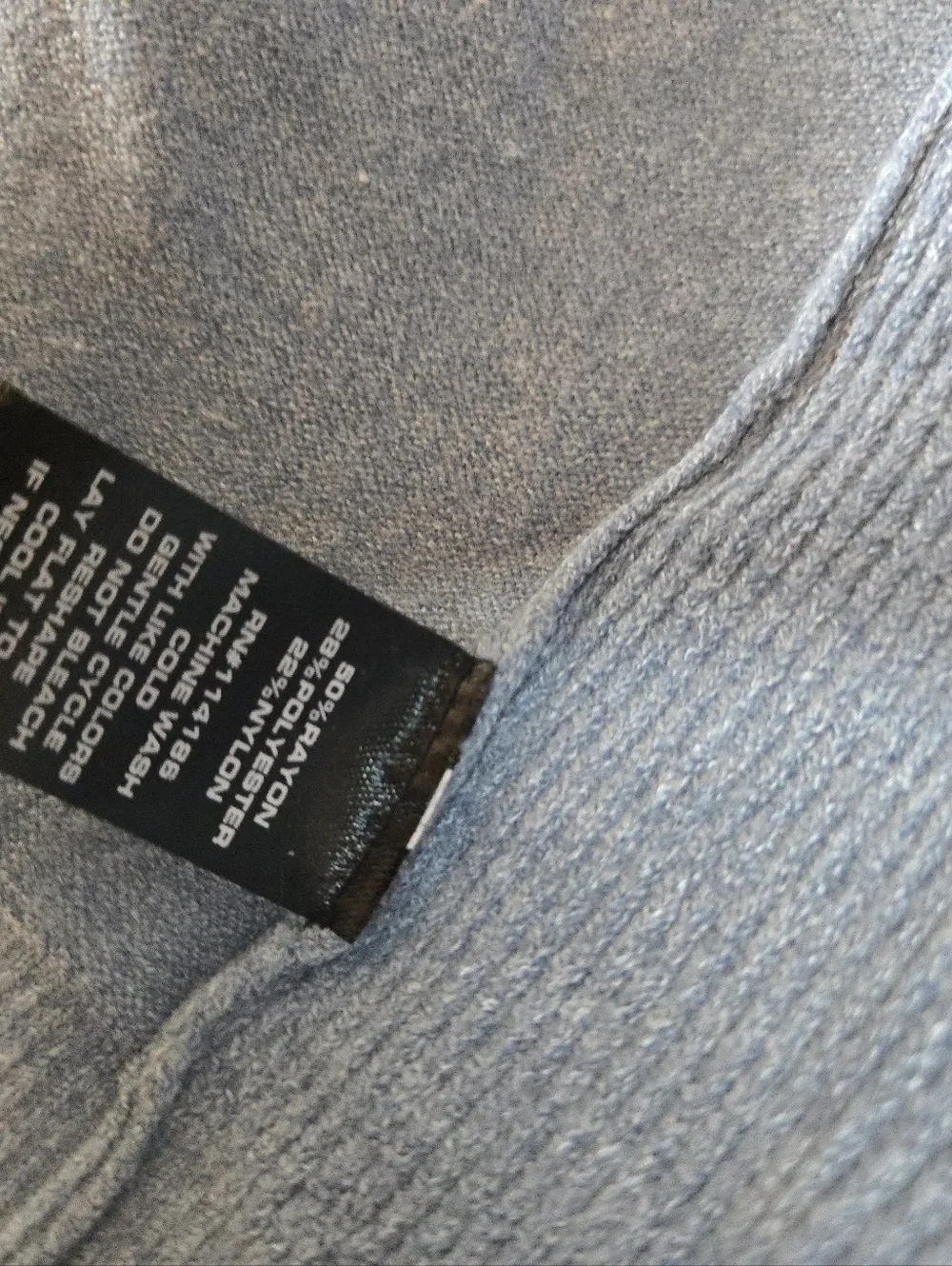 Verve Ami | Open-Front Blue Cardigan with Button Cuff Details, Size L - Picture 7 of 7